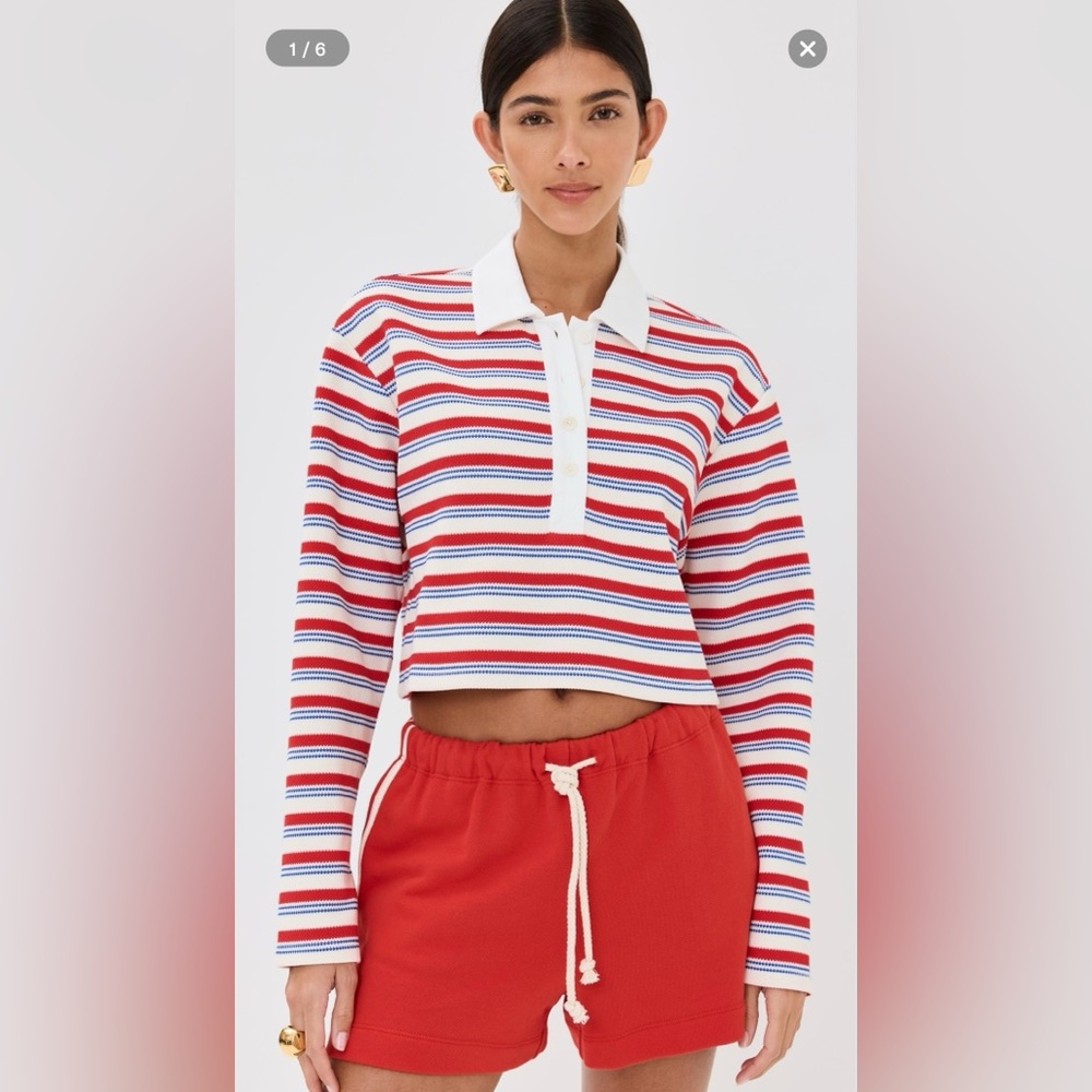 Reformation Anna Rugby Shirt